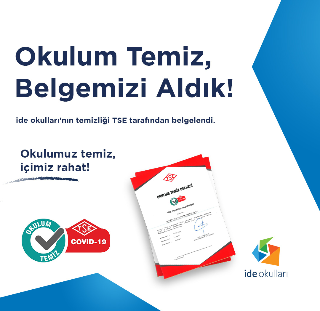 “Okulum Temiz” Belgemizi Aldık.